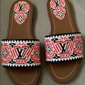 Louis Vuitton Lock it Flat Mule Sandal - Size 37